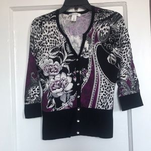 White House Black Market cardigan. Multi-color, M.